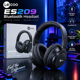 Lecoo ES209 Bluetooth Headset | Wireless Audio & Deep Bass Sound