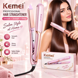 Kemei Professional Hair Straightener – Salon Style Smooth & Shiny Hair