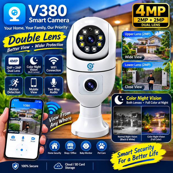 4MP Dual Lens Smart Security Camera